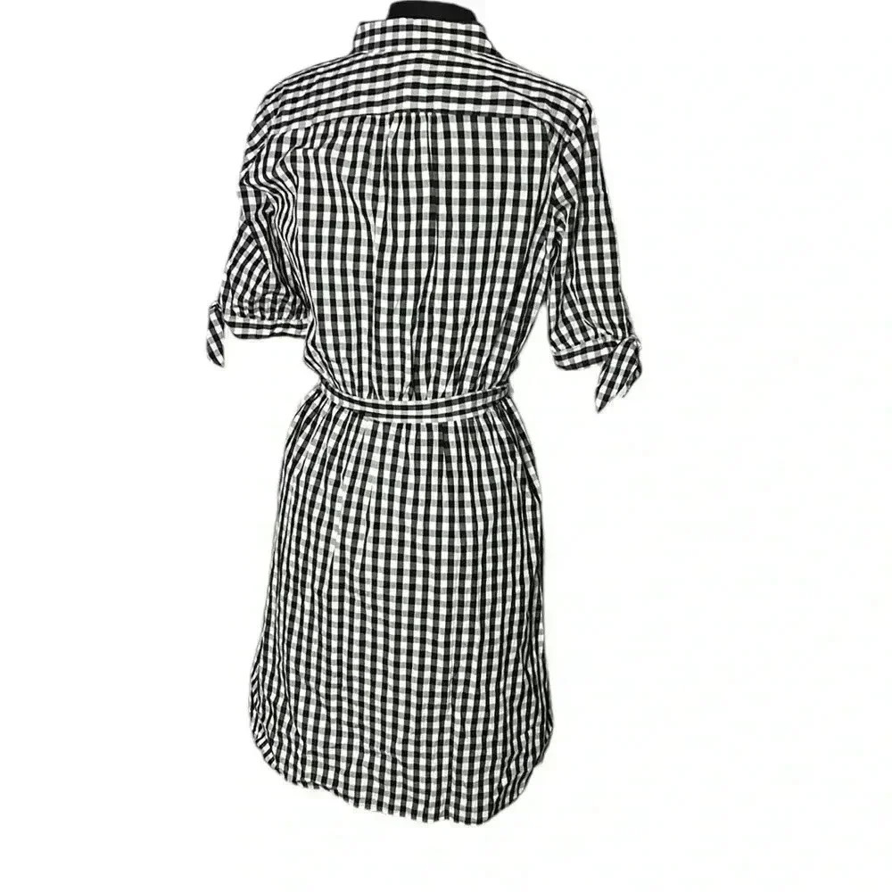 Alyx Gingham Checked Button Front Midi Dress Size… - image 3